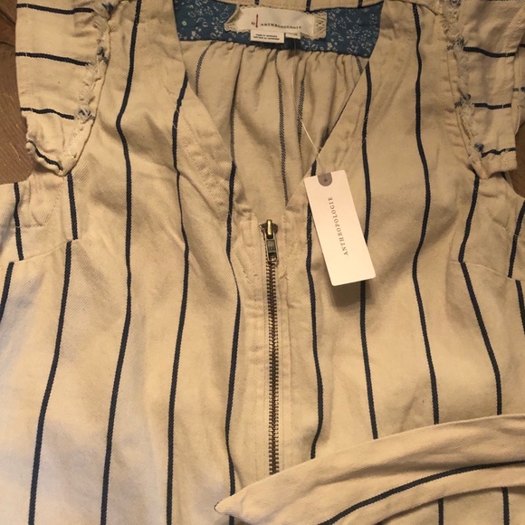 ANTHROPOLOGIE Twill Belted Jumpsuit Size 4 NWT - Picture 7 of 9